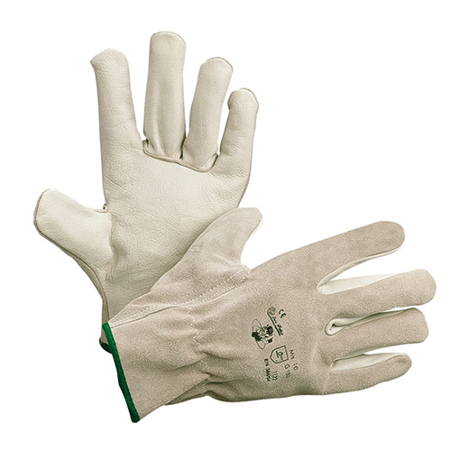 Galeton 25101PR-L 25101PR Rough Rider - Guanti In Pelle, Con Cinturino E Fibbia, Taglia L, Colore: Oro