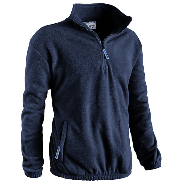 Pile mezza zip con tasche