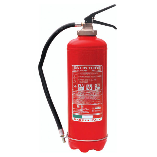 Estintore polvere 6 kg maggiorato