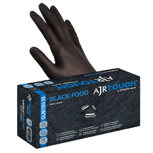 Guanto monouso black food